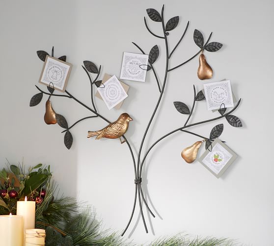 partiridge in a pear tree card holder pottery barn