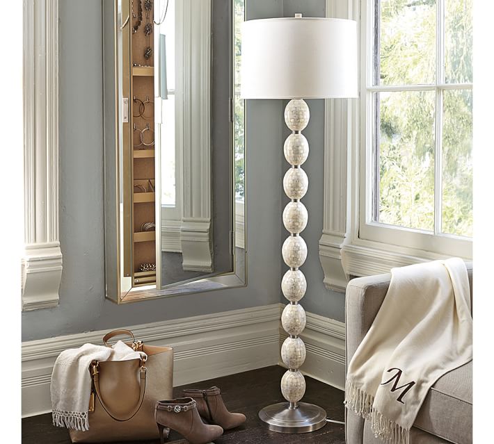 Linen Straight Sided Lamp Shade Taped Edge Pottery Barn