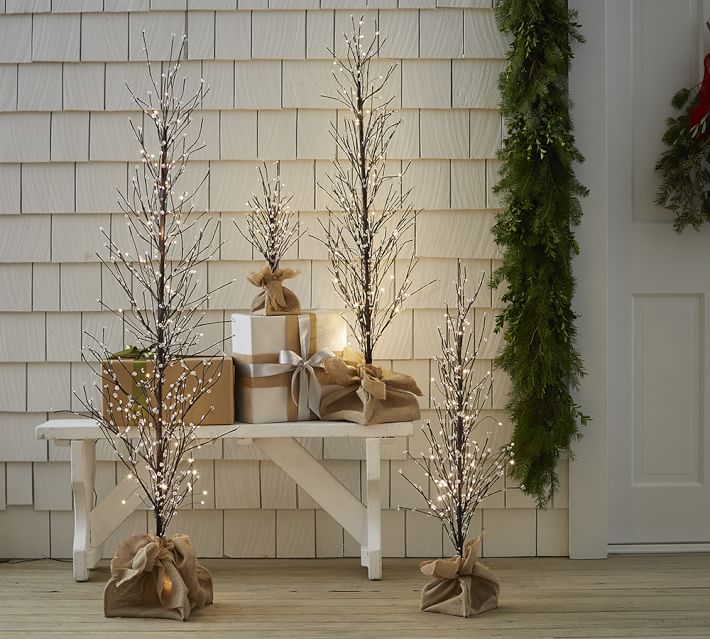 Faux Lit Berry Tree Pottery Barn