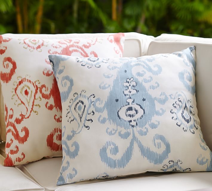 Mia Ikat Indoor Outdoor Pillow Pottery Barn