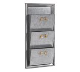 Galvanized Modular Wall System - 3-Tier Letter File Bin