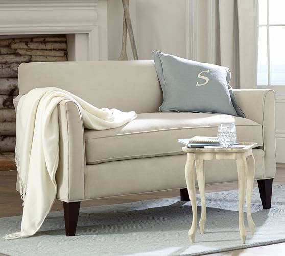 Marcel Upholstered Mini Sofa Pottery Barn Start 360 Product Viewer