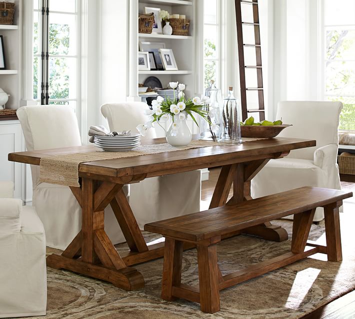 Wells Extending Rectangular Dining Table 86 X 42 Harvest Pine Wells Extending Rectangular Dining Table 86 X 42 Harvest Pine Finish Pottery Barn