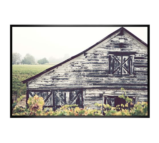 weathered barn framed print by lupen grainne pottery barn
