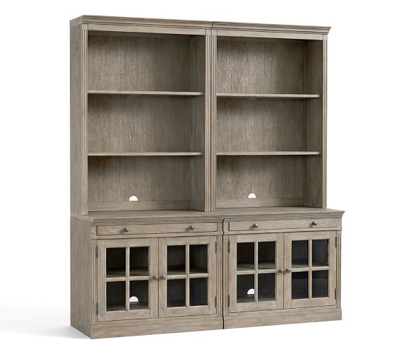 Bookcases Shelves Pottery Barn Gray Wash Brown