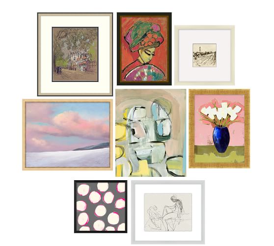 Bedroom Art Gallery in a Box Pottery Barn