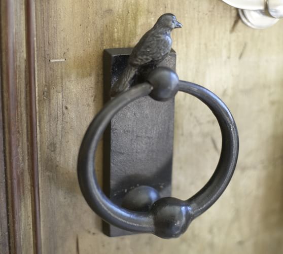 Aviary Door Knocker Pottery Barn Aviary Door Knocker, Antique Bronze finish ... - Aviary Door Knocker Pottery Barn