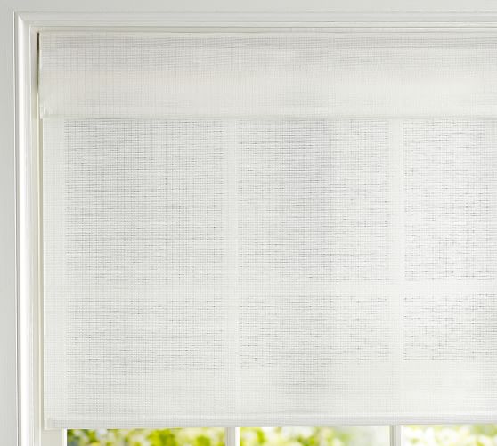 Natural Fiber Cordless Roman Shade Pottery Barn