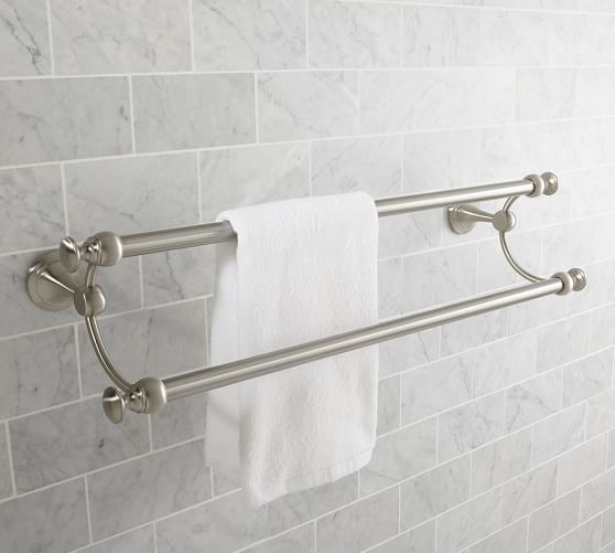 Mercer Double Towel Bar Pottery Barn