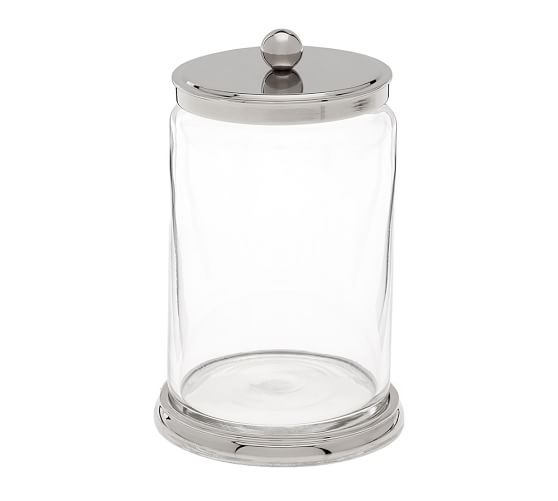 Holden Metal & Glass Canister, Large Pottery Barn