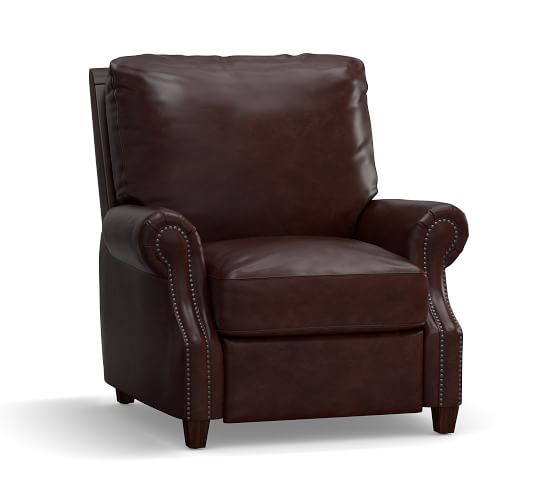 James Leather Recliner Pottery Barn
