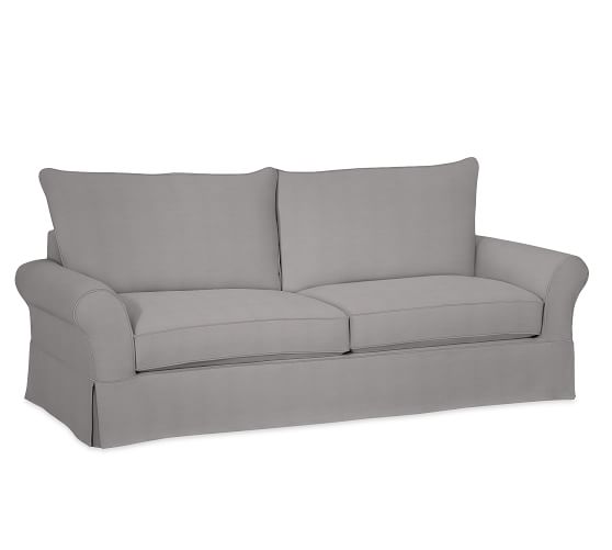 Pb Comfort Eco Roll Arm Slipcovered Sofa Pottery Barn Pb Comfort Eco Roll Arm Slipcovered Sofa