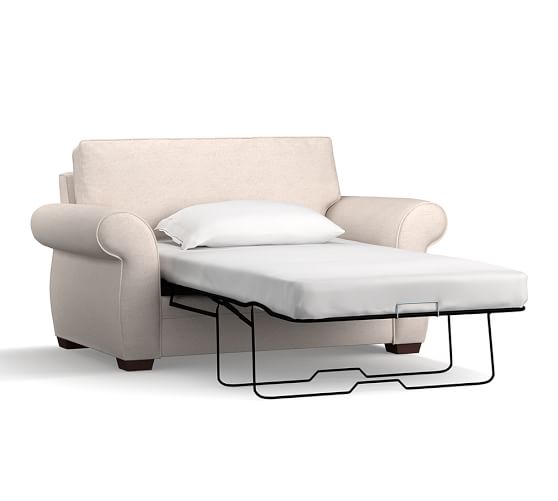 Pearce Upholstered Twin Sleeper Sofa With Memory Foam Mattress