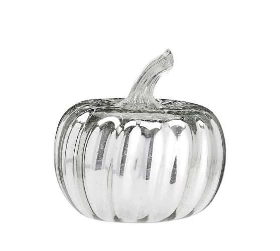 Mercury Glass Pumpkins Silver Pottery Barn