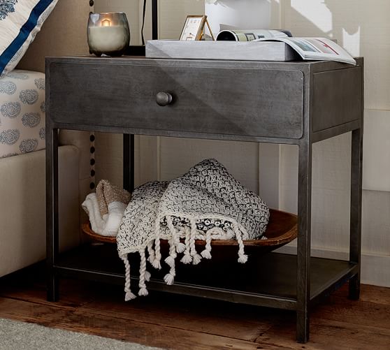 Big Daddy's Antiques Metal Nightstand Pottery Barn