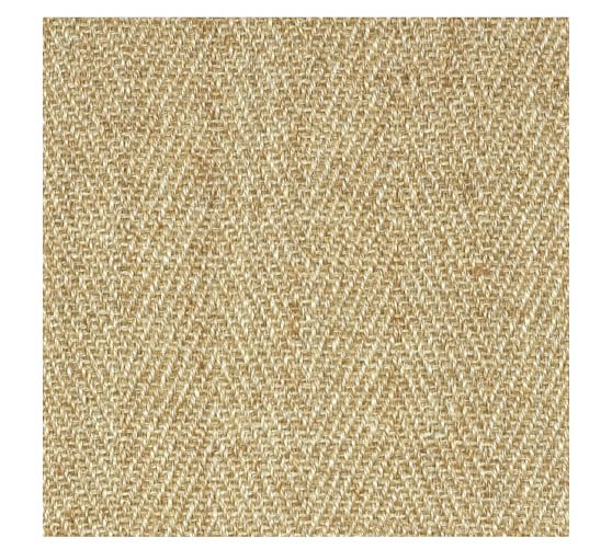 Fibreworks® Custom Mini Chevron Sisal Rug Natural Pottery Barn