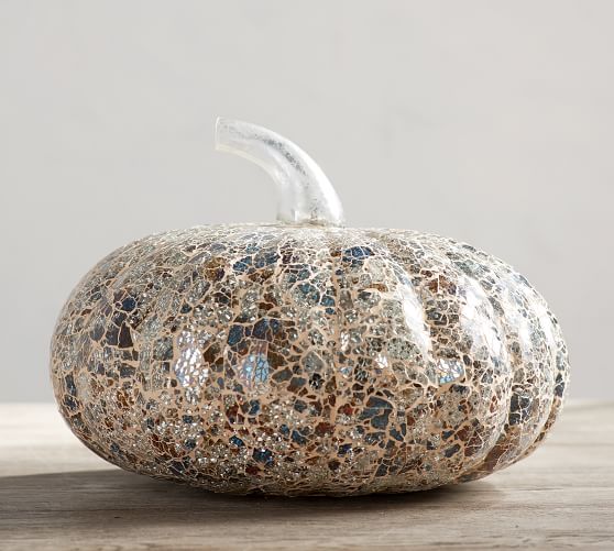 Bronze Glass Mosaic Pumpkin Pottery Barn