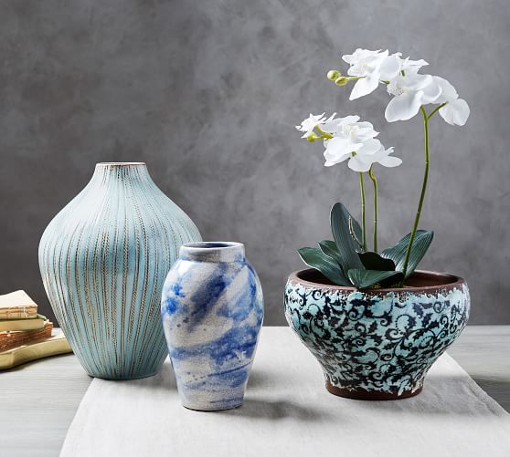 Eclectic Blue Vases Pottery Barn