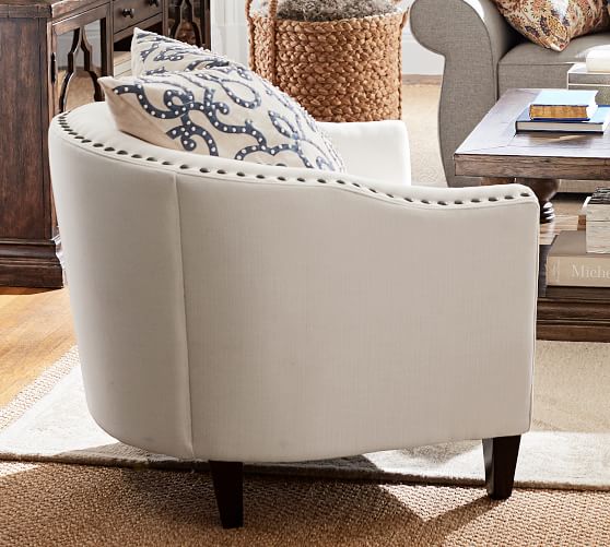 Harlow Upholstered Armchair Pottery Barn