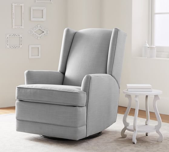 PB Modern Wingback Glider & Recliner Pottery Barn