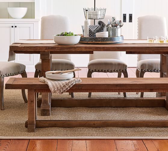 Dining Room Tables Pottery Barn Stafford Reclaimed Pine Extending Dining Table