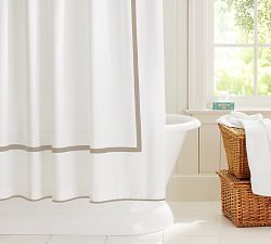 Shower Curtains Curtain Rings Pottery Barn Morgan Organic Shower Curtain