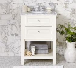 Bathroom Vanities Pottery Barn Clic Single Sink Mini Vanity White