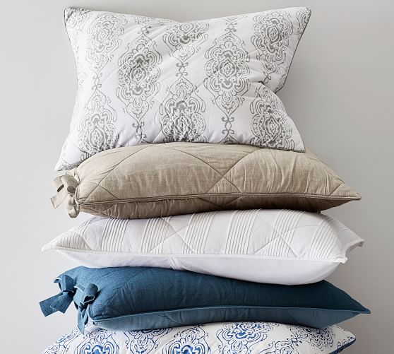 Linen Silk Comforter & Sham Pottery Barn