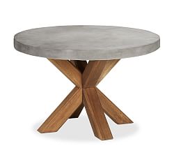 Patio Dining Sets Outdoor Pottery Barn Abbott Round Dining Table