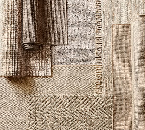 Chunky Wool and Jute Rug Gray/Ivory Pottery Barn