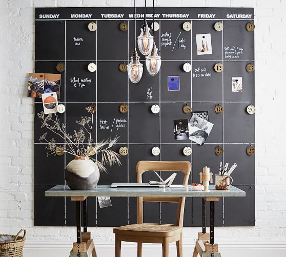 Oversized Chalkboard Calendar | Pottery Barn