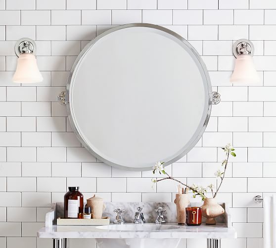 Vintage Round Mirror Pottery Barn