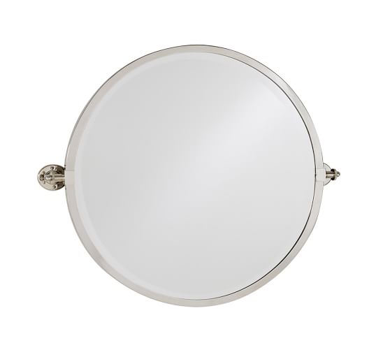 Kensington Pivot Round Mirror Pottery Barn