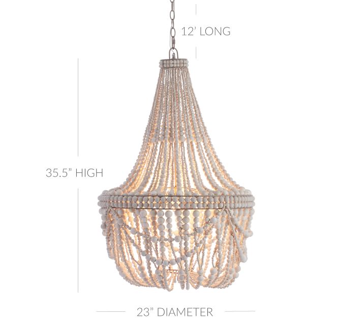 Francesca Beaded Chandelier Pottery Barn
