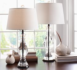Table Lamps Desk Bedside Pottery Barn Marston Crystal Table Lamp