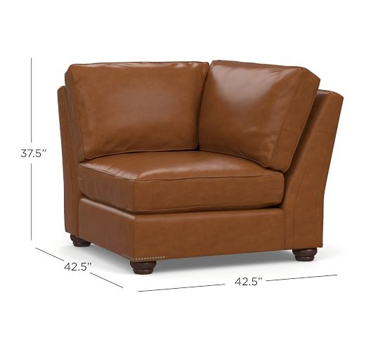 Build Your Own ster Leather Sectional Components Pottery Barn