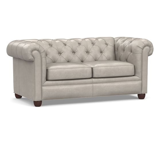 Chesterfield Collection Pottery Barn Statesville Indigo Blue Pebble