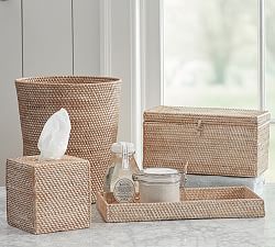 Bathroom Accessories Sets Bath Decor Pottery Barn Tava Bath Accessories Whitewash