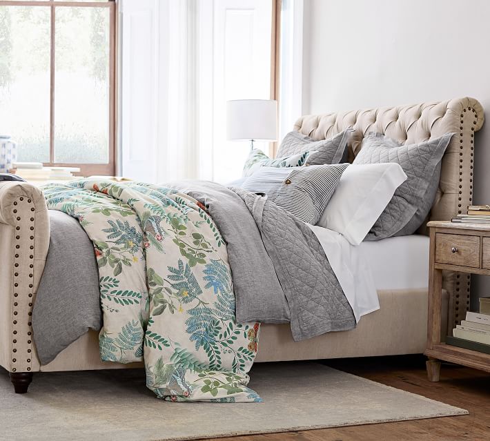 Victoria Botanical Print Duvet Cover Sham Pottery Barn