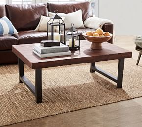 Griffin Round Coffee Table Pottery Barn Quicklook Griffin Reclaimed Wood Coffee Table 799 1 898