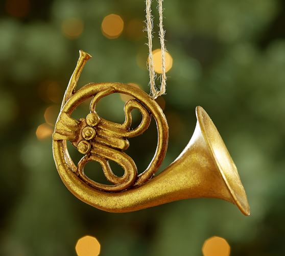 French Horn Ornament Pottery Barn
