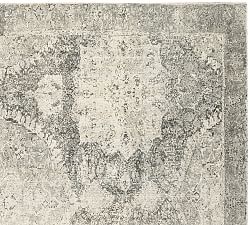 All Rugs Pottery Barn Barret Printed Rug Gray