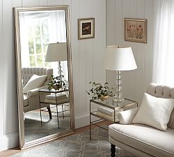 Floor Mirrors Full Length Pottery Barn Eliza Floor Mirror Gilt