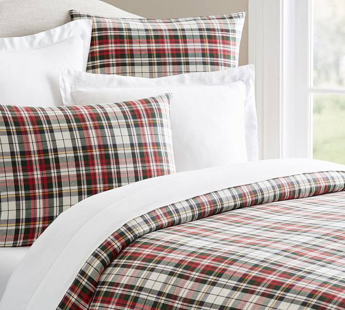 Denver Plaid Yarn Dyed Duvet Cover Sham Pottery Barn