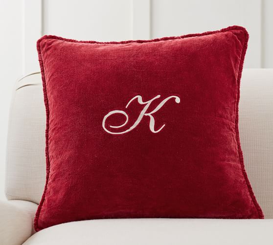 Fringe Velvet Pillow Covers Pottery Barn