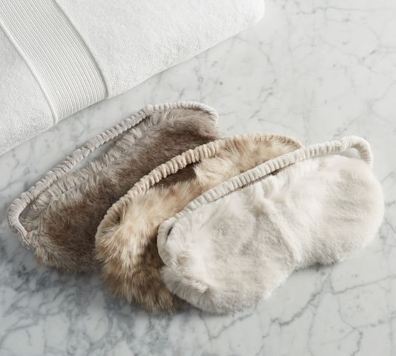 Faux Fur Eye Mask | Pottery Barn