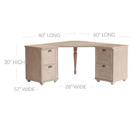Whitney Corner Desk Set, Seadrift Pottery Barn