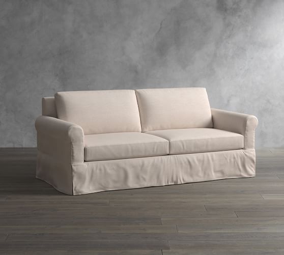 York Roll Arm Slipcovered Sofa Pottery Barn