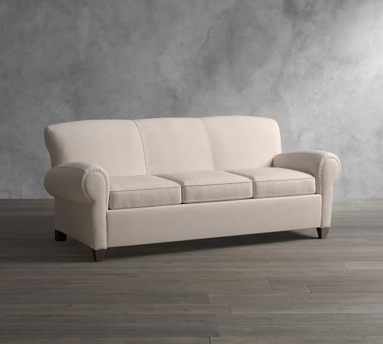 Manhattan Collection Pottery Barn Manhattan Upholstered Sleeper Sofa With Memory Foam Mattress