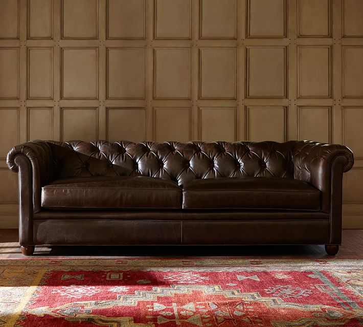 Chesterfield Leather Sofa Pottery Barn